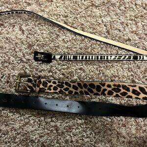 Assorted Animal Print Belts